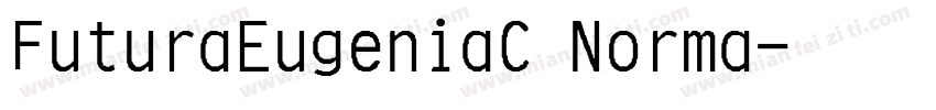 FuturaEugeniaC Norma字体转换